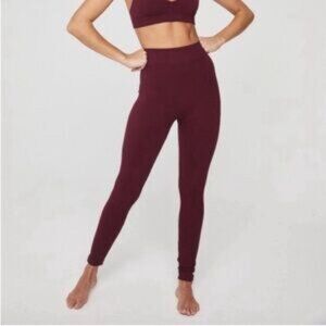 Knix Burgundy Good to Go Seamless Legging